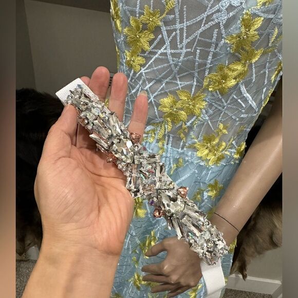 Charming Organza & Floral Lace with Beads Party  Dress/ Prom Dress - Picture 8 of 16